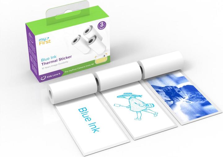 Image du produit myFirst rmyFirst Autocollant thermique Blanc avec encre bleue