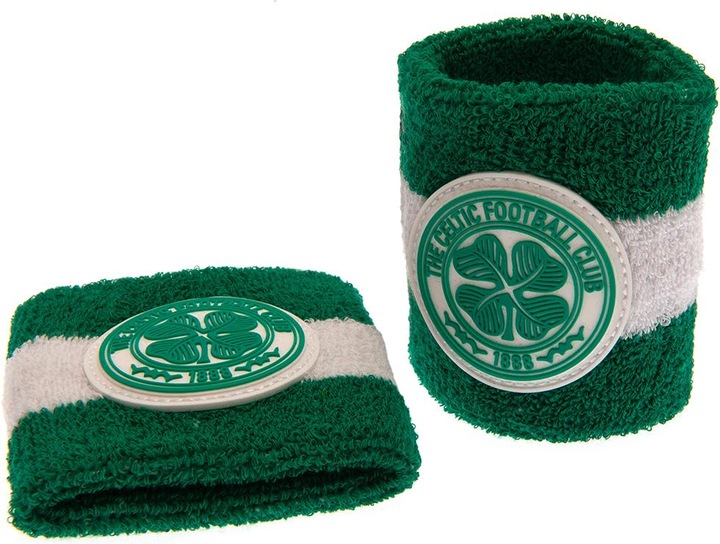 Actual product image Celtic FC Wristband (Pack of 2) (100% synthetic material)
