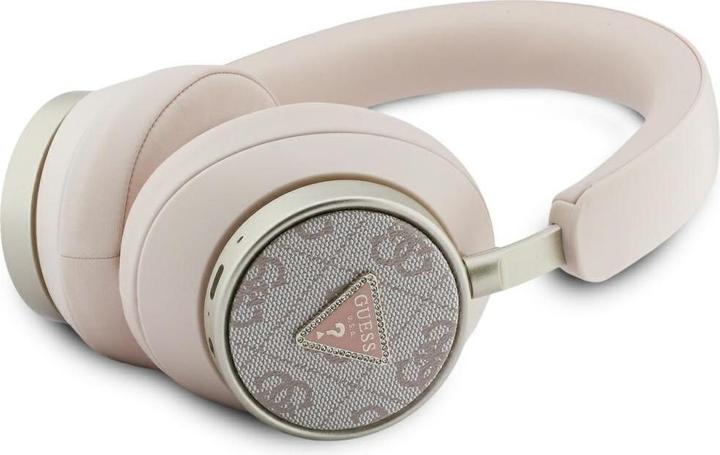 Produktbild Guess Headphones 4G Triangle Logo Bluetooth ENC pink (ANC, 45 h, Kabellos)