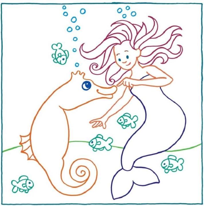 Actual product image Magic paper coloring book for girls