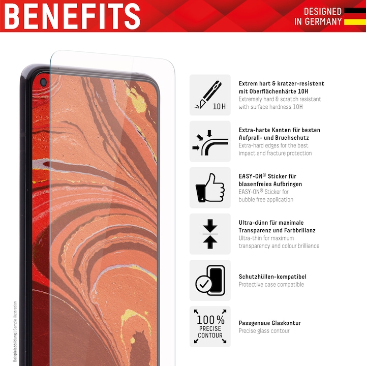 Produktbild Displex Real Glass (1 Stück, Xiaomi Redmi 9)