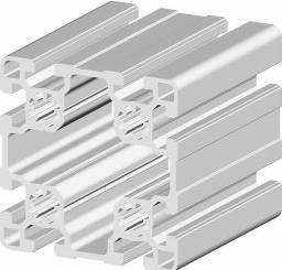 Actual product image RS PRO Aluminium strut profile 90 x 90, 8-fold groove 10mm, length 3m