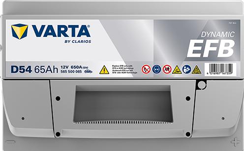 Actual product image Varta Blue Dynamic EFB D54 (12 V, 65 Ah, 650 A)
