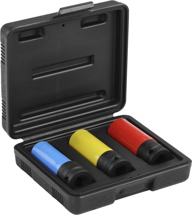 Actual product image Gedore Red Power spanner socket set 1/2 with protective sleeve 17. 19 & 21 mm (17 mm, 18 mm, 19 mm, 20 mm, 21 mm)