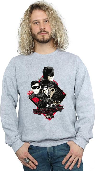 Produktbild Batman TV Serie Charakter Skyline Baumwolle Sweatshirt (3XL)