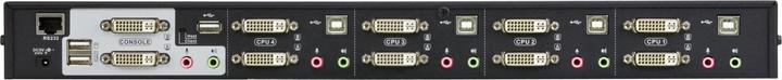 Produktbild Aten 4-Port USB DVI Dual-Link Dual Display/Audio