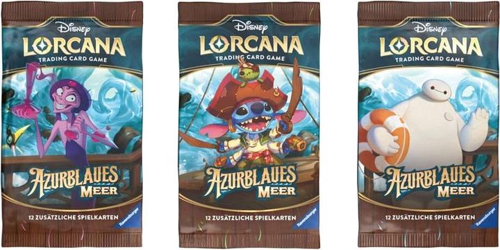 Produktbild Disney Lorcana Trading Card Game: Azurblaues Meer - Booster Display mit 24 Booster Packs (Deutsch (Deutsch, Booster Display)