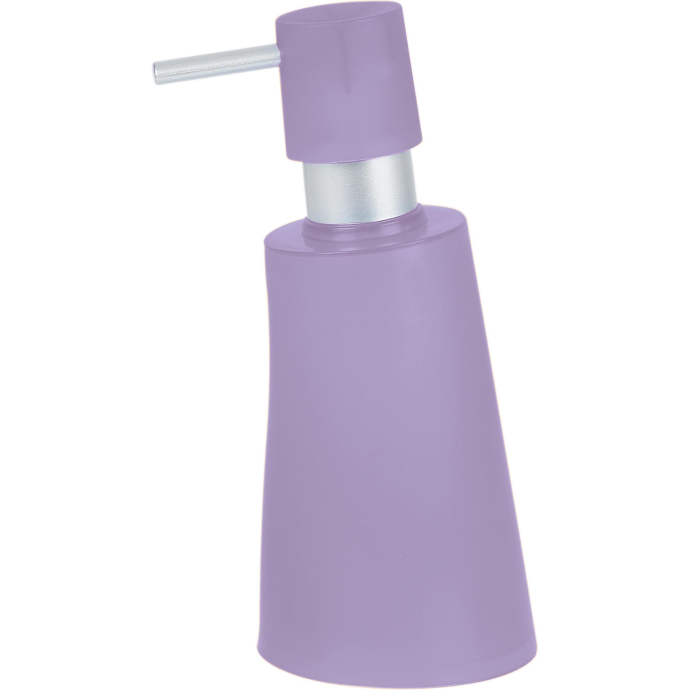 spirella, Dosatore di sapone + portasapone, MOVE Seifenspender lila / Kunststoff / 300 ml