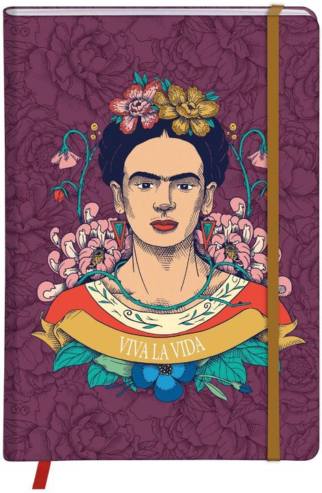 Image du produit Clairefontaine Frida Kahlo, Carnet RR A5 160P L ass. (A5, À rayures, Couverture rigide)