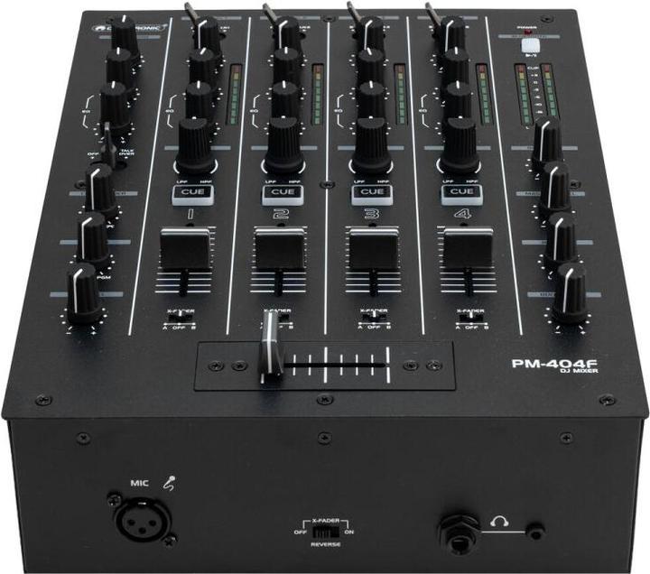 Omnitronic PM-404F 4-Kanal-DJ-Mixer mit Filter und Bluetooth