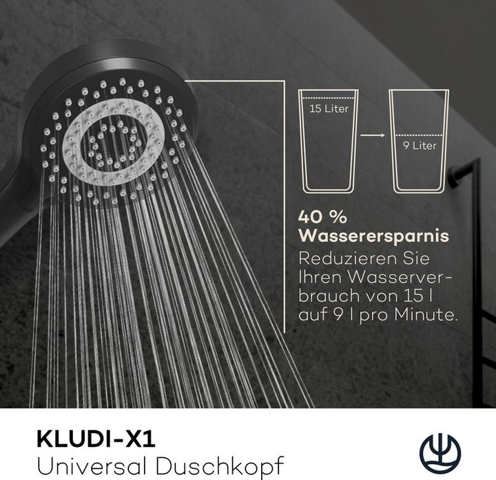 Produktbild Kludi X1 Duschkopf (3 Strahlarten, 15 l/min)