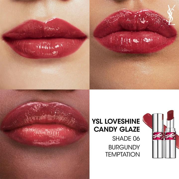 Produktbild Yves Saint Laurent Rouge Volupte Candy Glaze Lipgloss 6 (6 Burgundy Temptation)