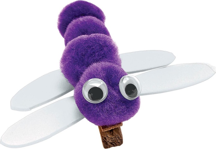 Productafbeelding Colorations Kleurplaat - Pom Poms paars, 100 stuks.