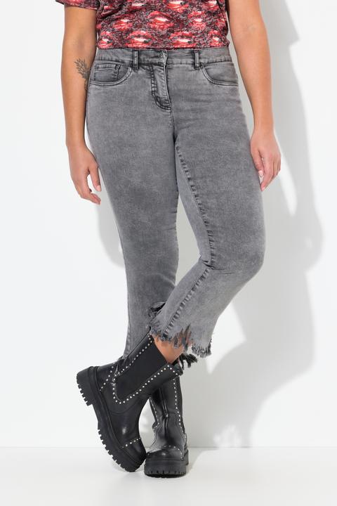 Actual product image Angel of Style 3/4-Jeans, ausgestellter Fransensaum, 5-Pocket (42)