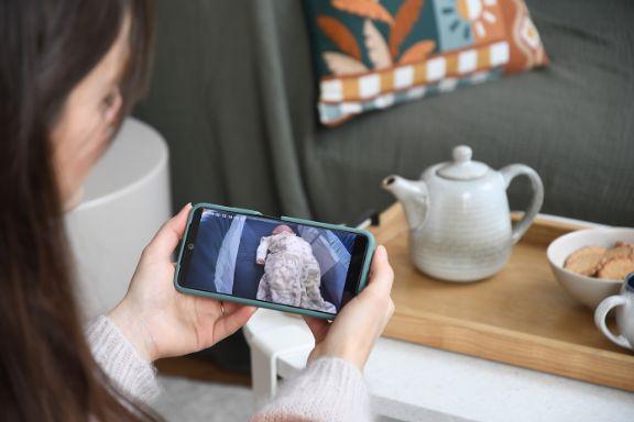 Produktbild Beaba Video Baby Monitor ZEN nomade weiss ohne Stecker (Babyphone mit Kamera)