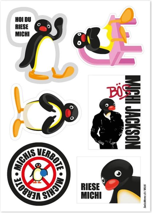 Actual product image SwissMeme Sticker sheet - Michi