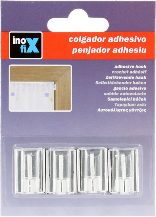 Produktbild Inofix Klebehaken für Vorhangstangen, chrom