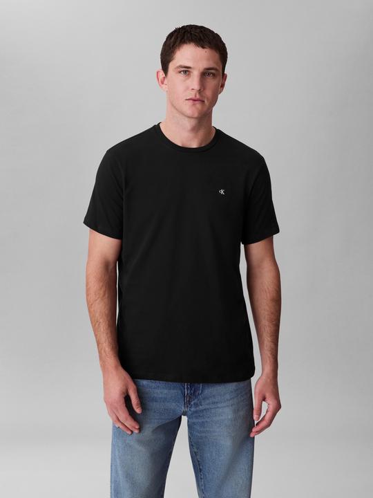 Actual product image Calvin Klein Jeans Ss Smooth Cttn Solid Crewnk Tee (L)