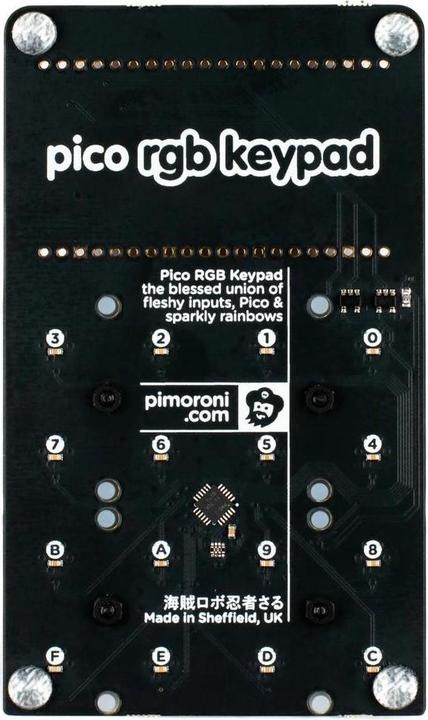 Actual product image Berrybase Raspberry Pi Pico RGB Keypad Base