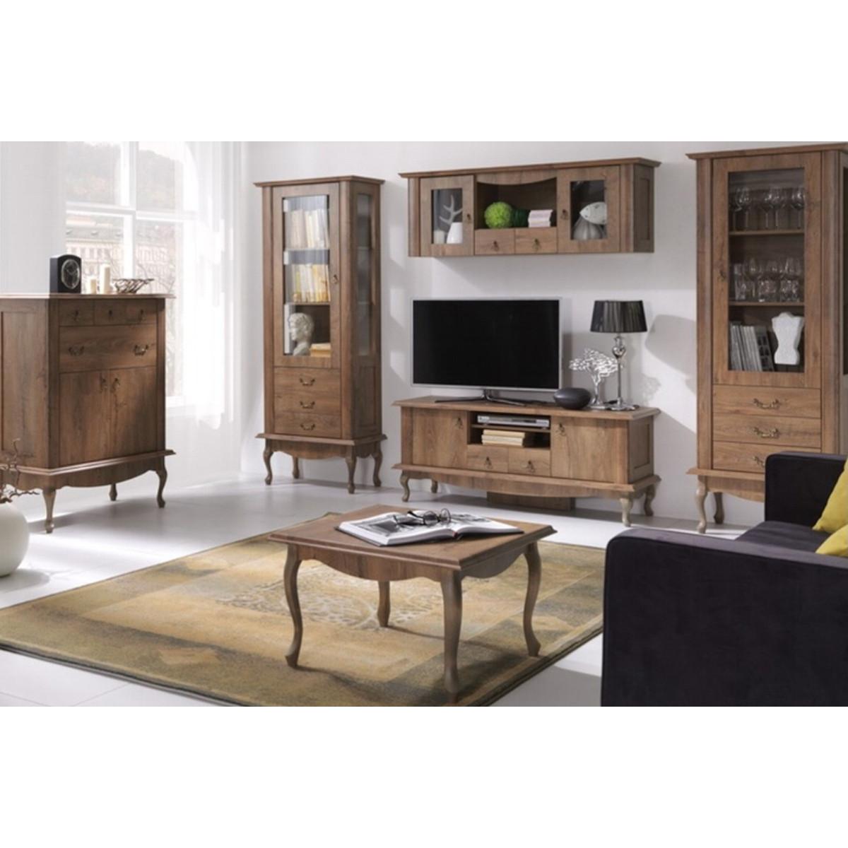 Thumbnail - Konsimo, Vitrine + Buffetschrank, Briton (75 x 196 x 42 cm)