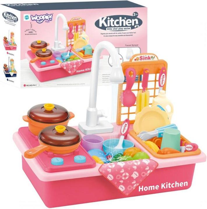 Productafbeelding Woopie Gootsteen 2in1 Kooktoestel voor kinderen Roze