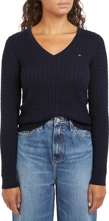 Produktbild Tommy Hilfiger Co Cable V-Nk Sweater (3XL)