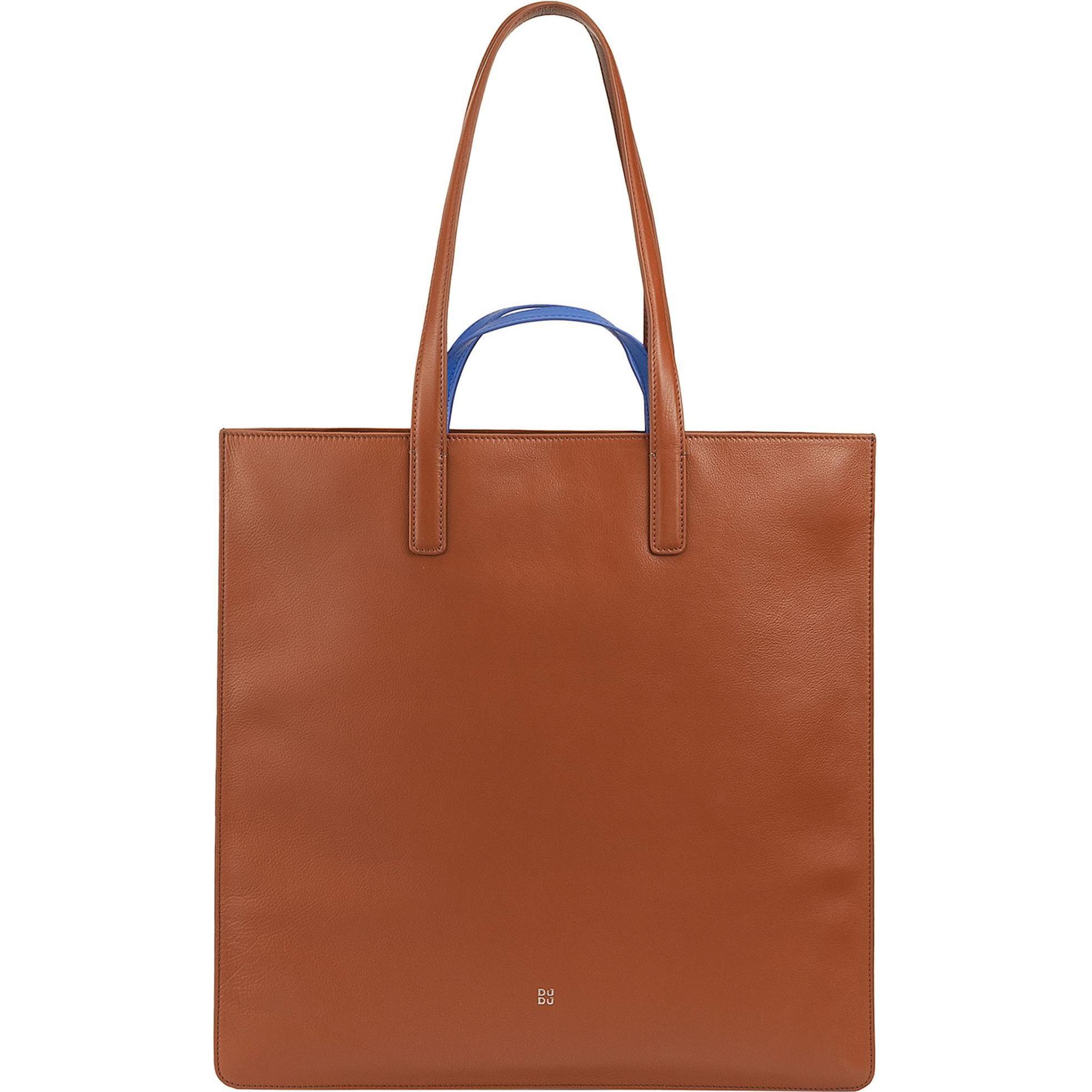 Dudu, Einkaufshilfe, Shopper Tasche Leder 40 cm, Braun
