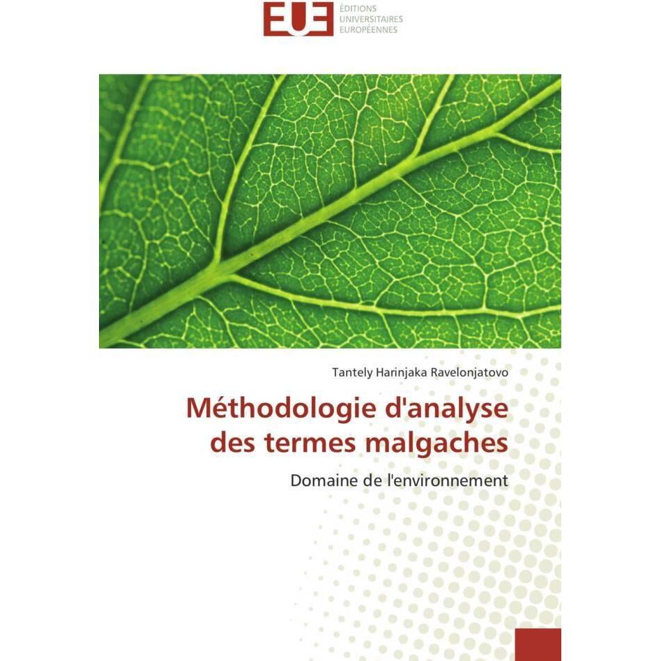 Méthodologie d'analyse des termes malgaches, Fachbücher von Tantely Harinjaka Ravelonjatovo