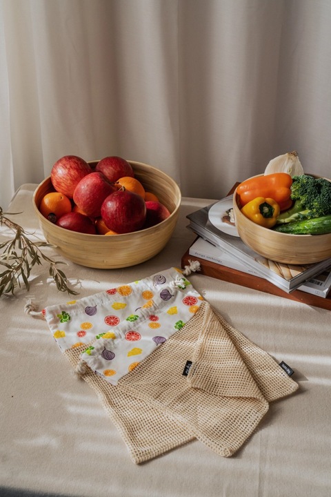 Produktbild Nuts 2er Set Früchte- und Gemüsenetz Obst u. Gemüse, S