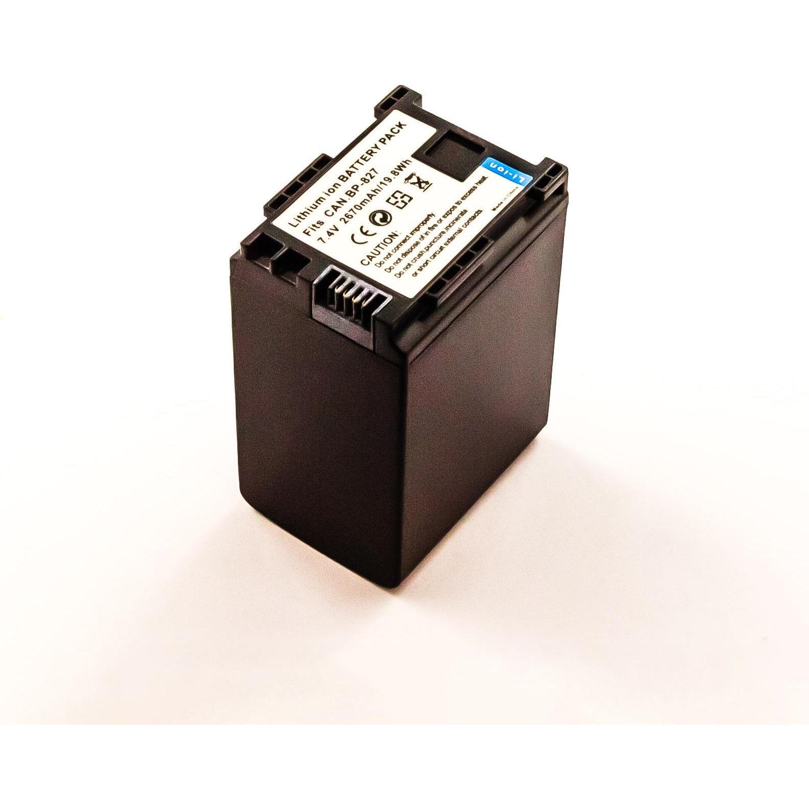 AGI Akku kompatibel mit Canon LEGRIA HF G40 - Akku - 2.400 mAh (Akku), Kamera Stromversorgung, Schwarz