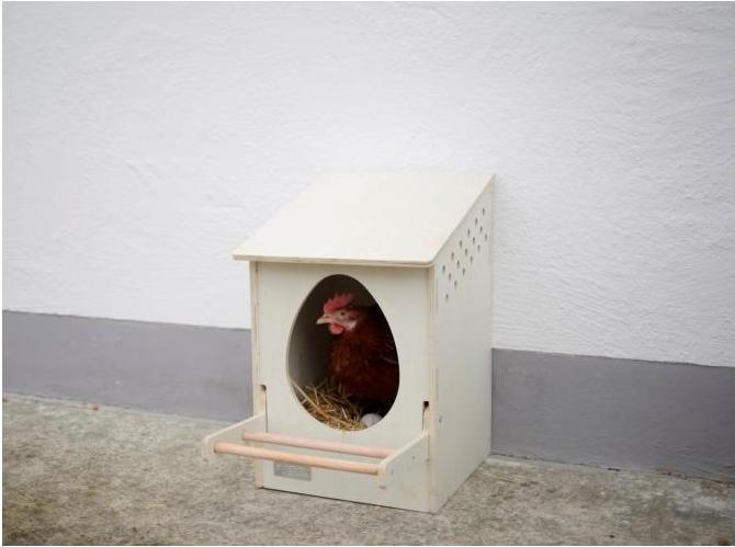 Produktbild Kerbl Legenest aus Holz, 51x34x53 cm, 73149