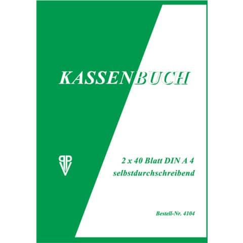 Produktbild Neutral Kassenabrechnung Formularbuch 4104 (40x)