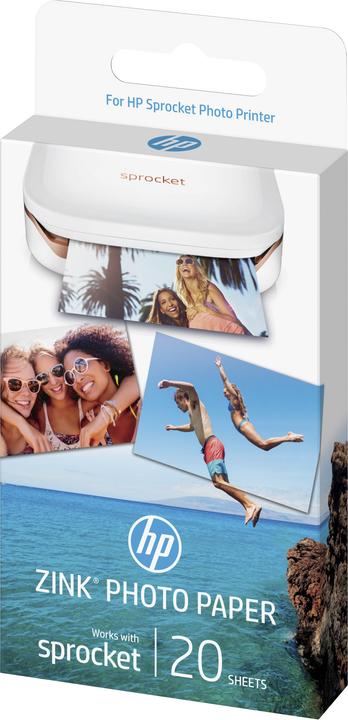 Image du produit HP Sprocket Fotopapier Zink (290 g/m², Photo (5x7.6cm), 20 x)