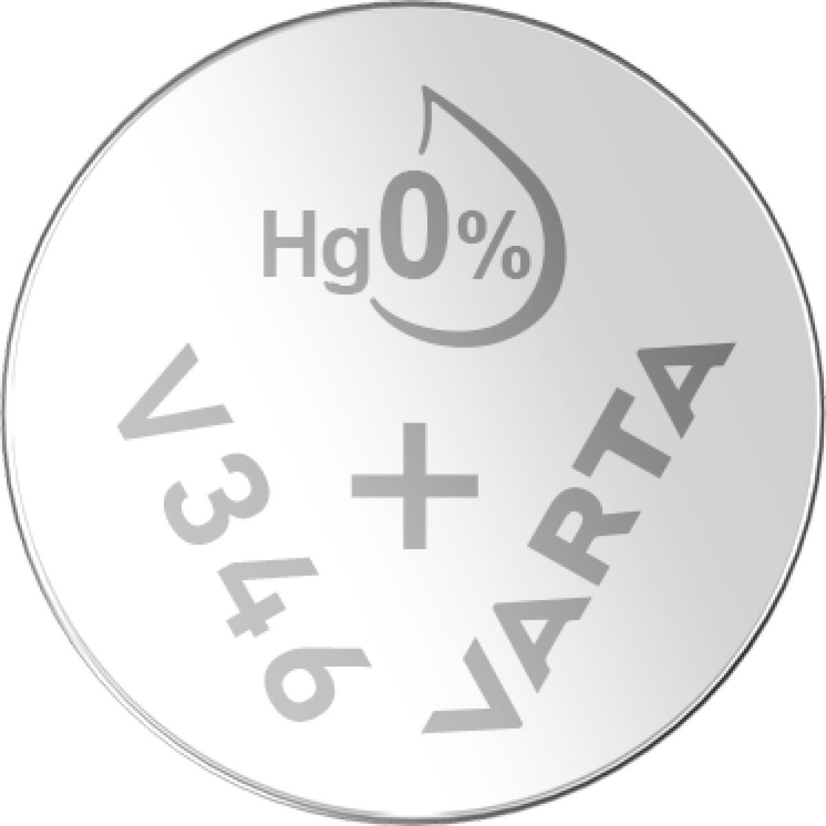 Varta Batterie Uhrenzelle V346 (1 Stk., 10 mAh), Batterien + Akkus