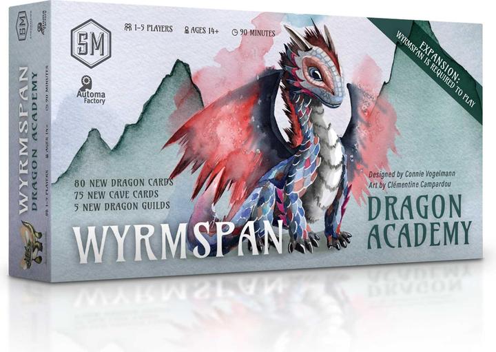 Produktbild Asmodée Wyrmspan Dragon Academy (Englisch, 1 - 5 Spieler)