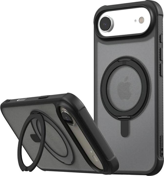Actual product image Araree Duple M Stand MagSafe Case for iPhone 17 Air Black (Apple iPhone 17)