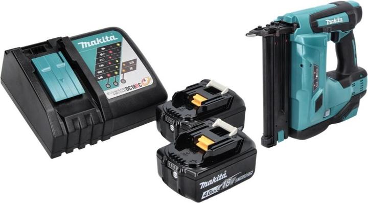 Produktbild Makita DBN 500 RM Akku Stauchkopfnagler 18 V 15-50 mm + 2x Akku 4,0 Ah + Ladegerät