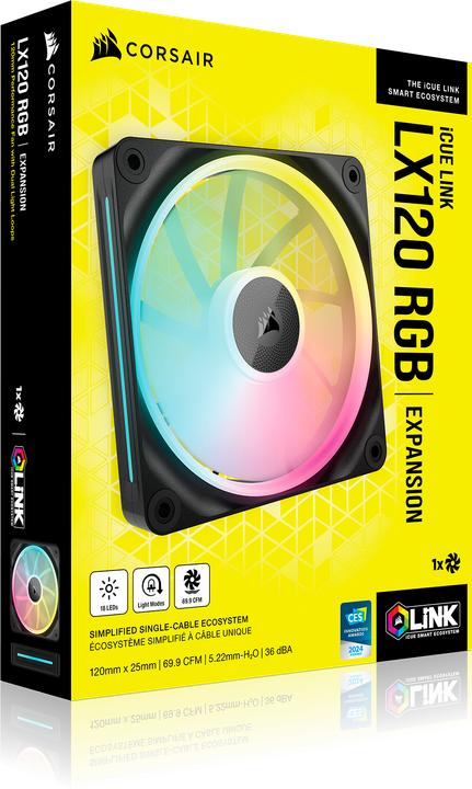 Image du produit Corsair iCUE LINK LX120 (120 mm, 1 x)