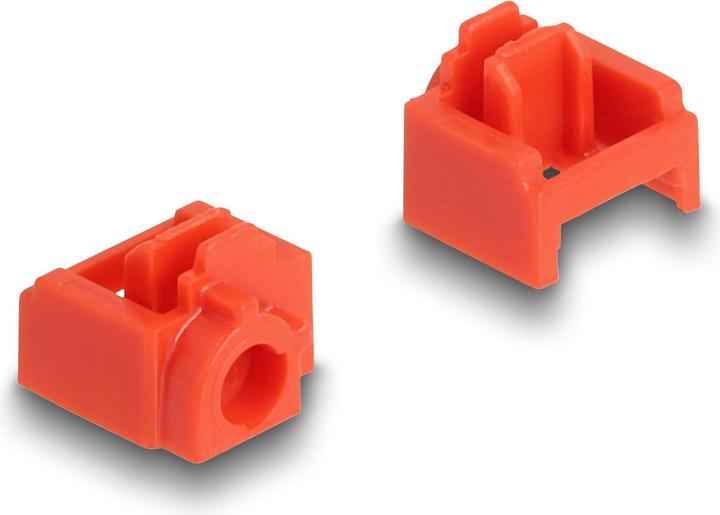 Actual product image Delock RJ45 port blocker set for RJ45 socket 10 pieces
