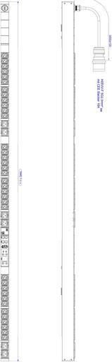 Produktbild Bachmann BlueNet BN3500 Master Rack PDU Metering per socket-outlet (36)xC13 (6)xC19 IEC3