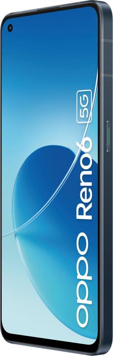 Image du produit OPPO Reno6 (128 Go, Noir stellaire, 6.40", Double SIM, 64 Mpx, 5G)
