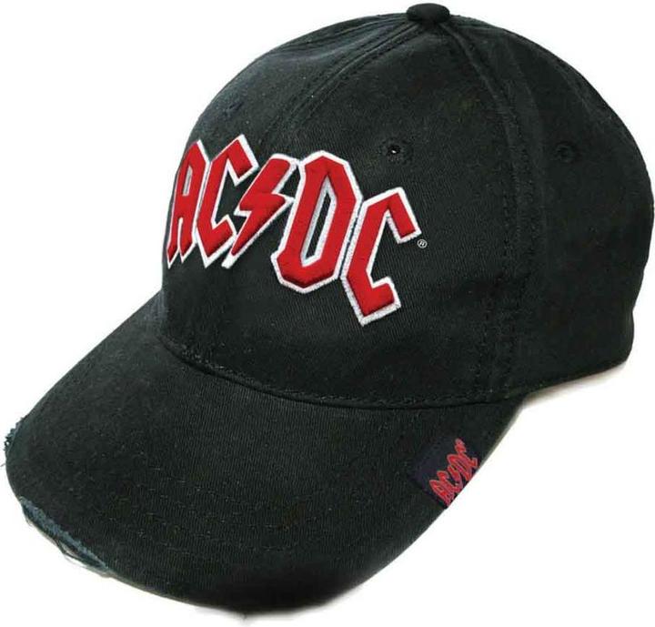 Immagine prodotto AC/DC Red On White Logo Distressed Baseball Cap