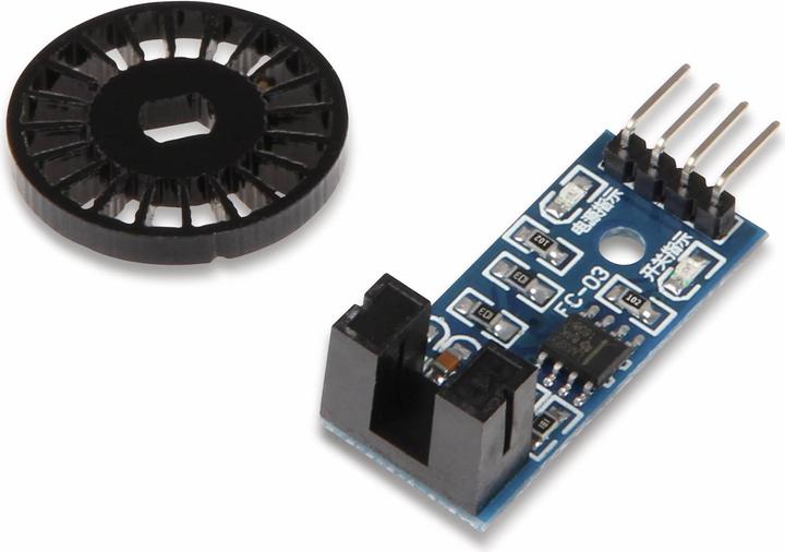 Actual product image Joy-it Arduino expansion board speed sensor LM393 with perforated disk