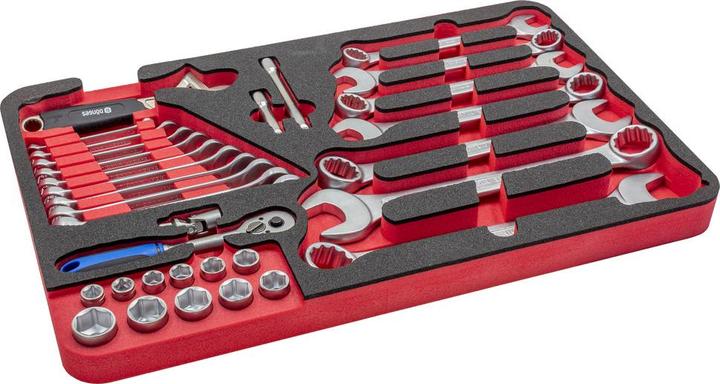 Produktbild Dönges Handwerkzeugkasten DIN 14881-FWKa, komplett in Firebox mit Schaumeinlage