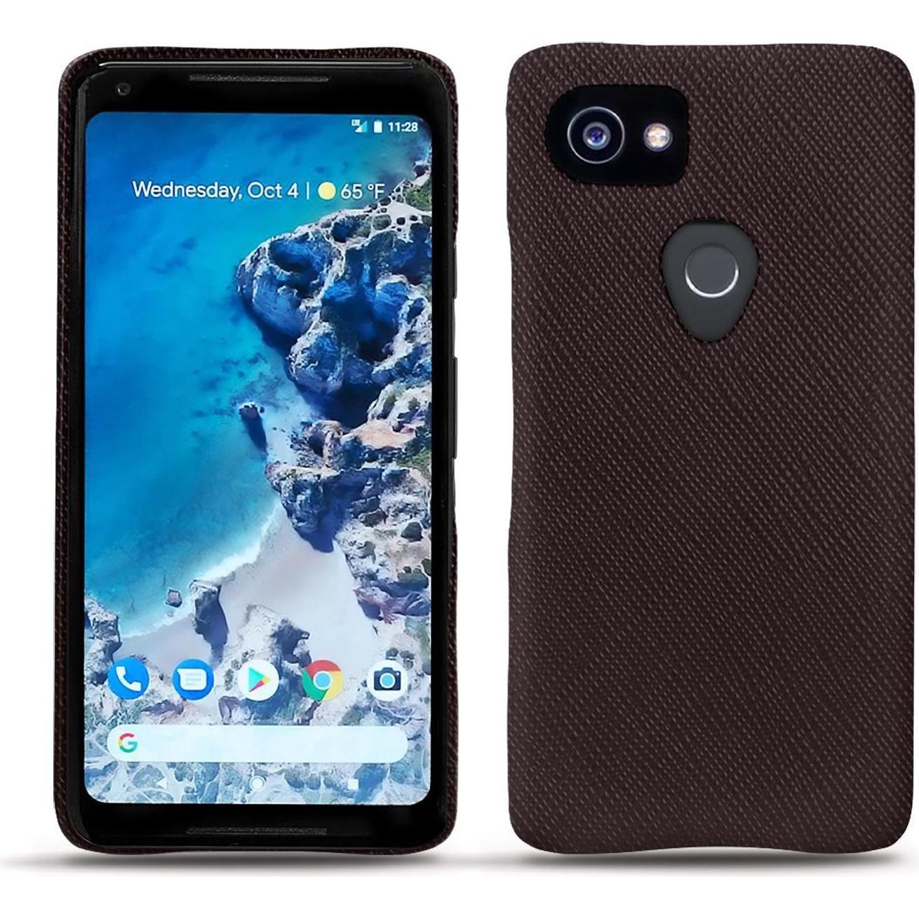 Noreve Lederschutzhülle (Google Pixel 2 XL), Smartphone Hülle, Braun