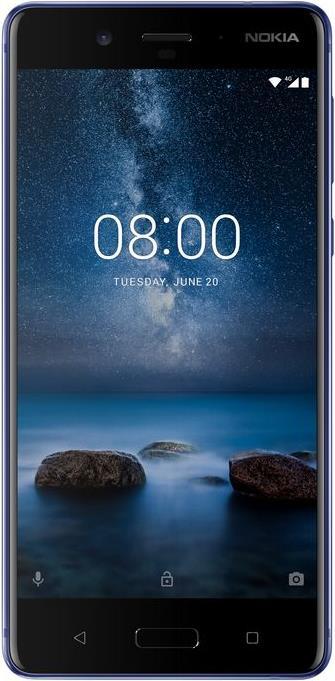 Produktbild Nokia 8 (128 GB, Polished Blue, 5.30", Hybrid Dual SIM, 4G)