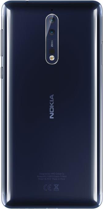 Produktbild Nokia 8 (128 GB, Polished Blue, 5.30", Hybrid Dual SIM, 4G)