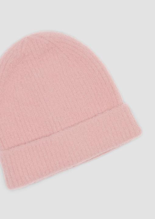 S.Oliver Mütze Flauschige Mütze mit Umschlag (49)