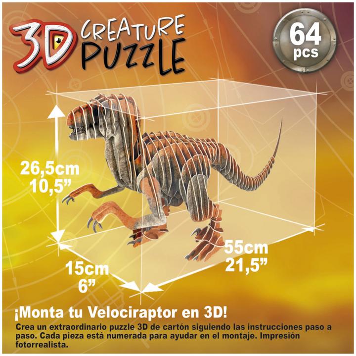 Produktbild Educa Velociraptor 3D (64 Teile)
