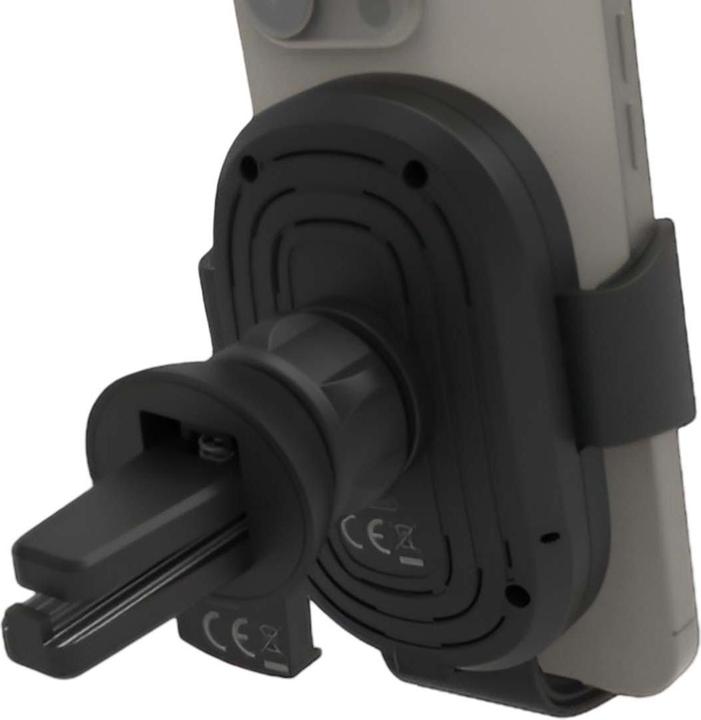 Actual product image Jaym Smartphone car holder with 15W induction charging and 2 mounts